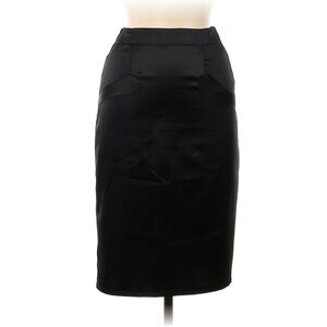 Silky Skirt with Back Slit and Bow Detail from E.C. Star